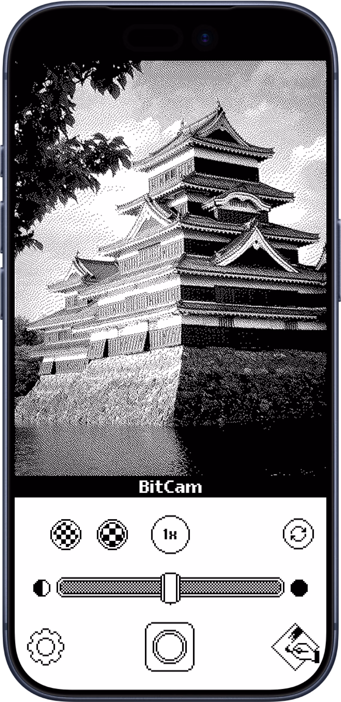 a screenshot of the Bitcam app